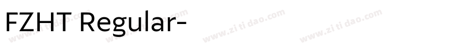 FZHT Regular字体转换